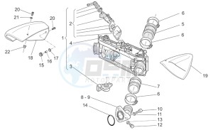 California Vintage 1100 drawing Throttle body