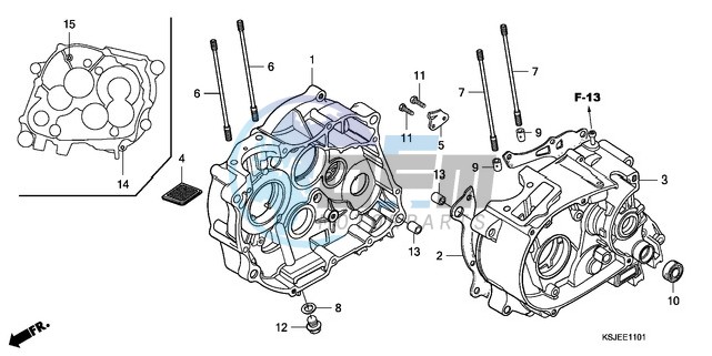 CRANKCASE (CRF100F)