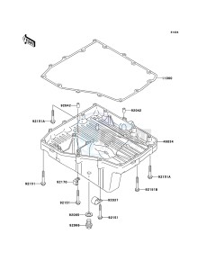 NINJA ZX-12R ZX1200-B4H FR GB GE XX (EU ME A(FRICA) drawing Oil Pan