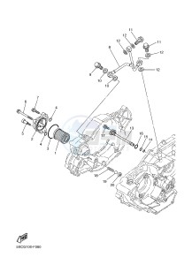 YZ250F (17DH 17DJ 17DK 17DL) drawing OIL CLEANER