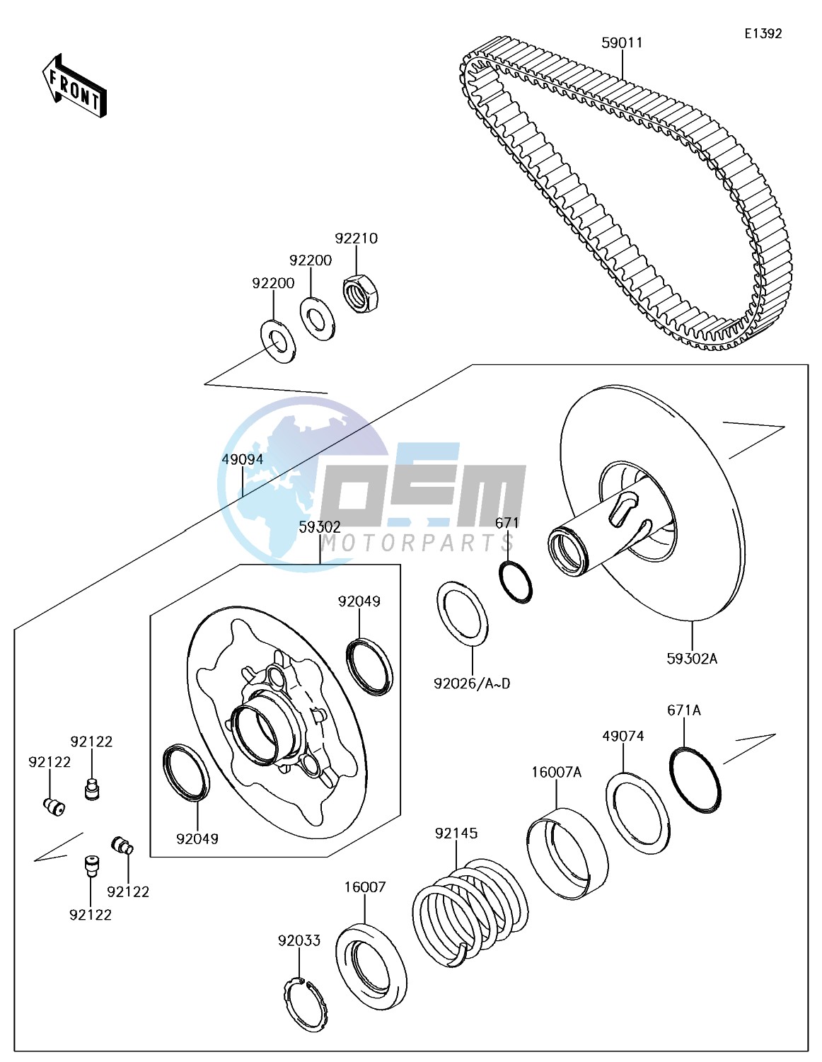 Driven Converter/Drive Belt