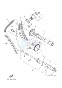 XTZ690D TENERE 700 WORLD RAID (BAG1) drawing CAMSHAFT & CHAIN