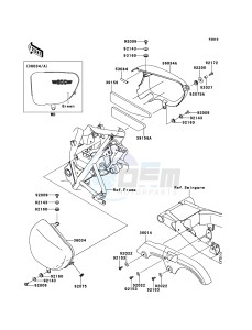 W800 EJ800ABF GB XX (EU ME A(FRICA) drawing Side Covers/Chain Cover