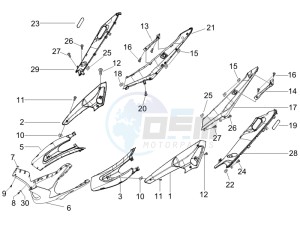 Runner 50 SP drawing Side cover - Spoiler