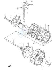 GZ125 (P19) drawing CLUTCH