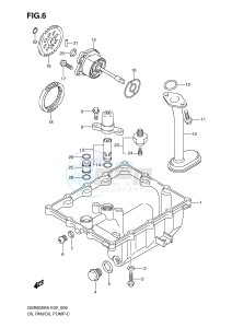 GSR600 (E2) drawing OIL PAN - OIL PUMP