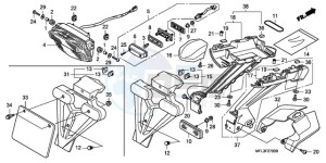 CBR1000RR9 Australia - (U / MME SPC) drawing TAILLIGHT (CBR1000RR8,9/R A9)