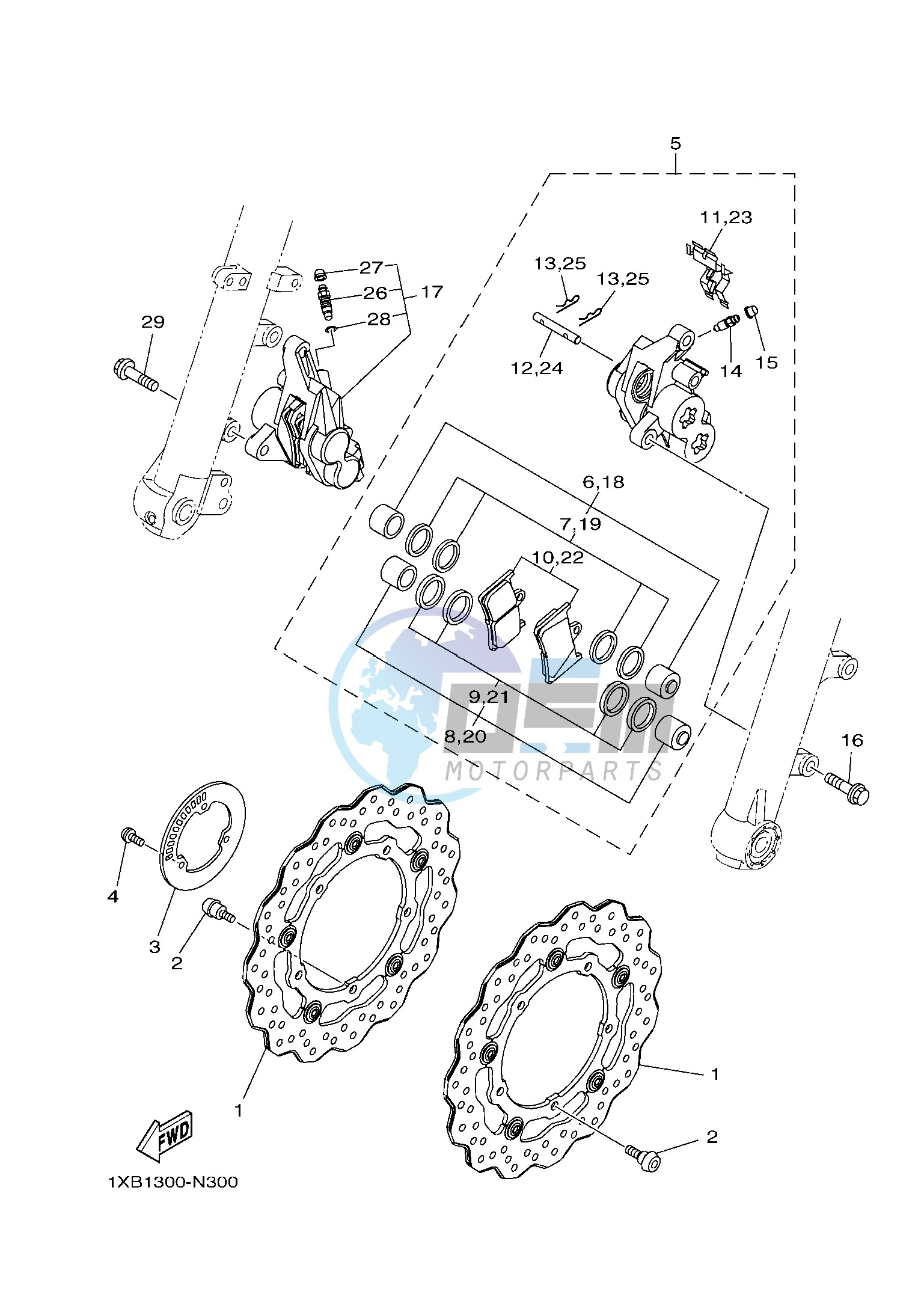 FRONT BRAKE CALIPER