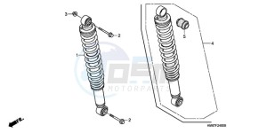 TRX250TM9 Australia - (U) drawing REAR CUSHION