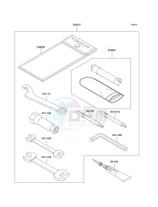 KLF 300 C [BAYOU 300 4X4] (C15-C17 C17 CAN ONLY) [BAYOU 300 4X4] drawing OWNERS TOOLS