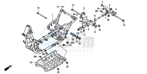 CN250 drawing FRAME BODY