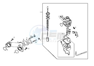 DXR QUAD - 250 cc drawing CARBURETOR