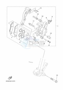 YZ250 (B9UA) drawing FRONT BRAKE CALIPER