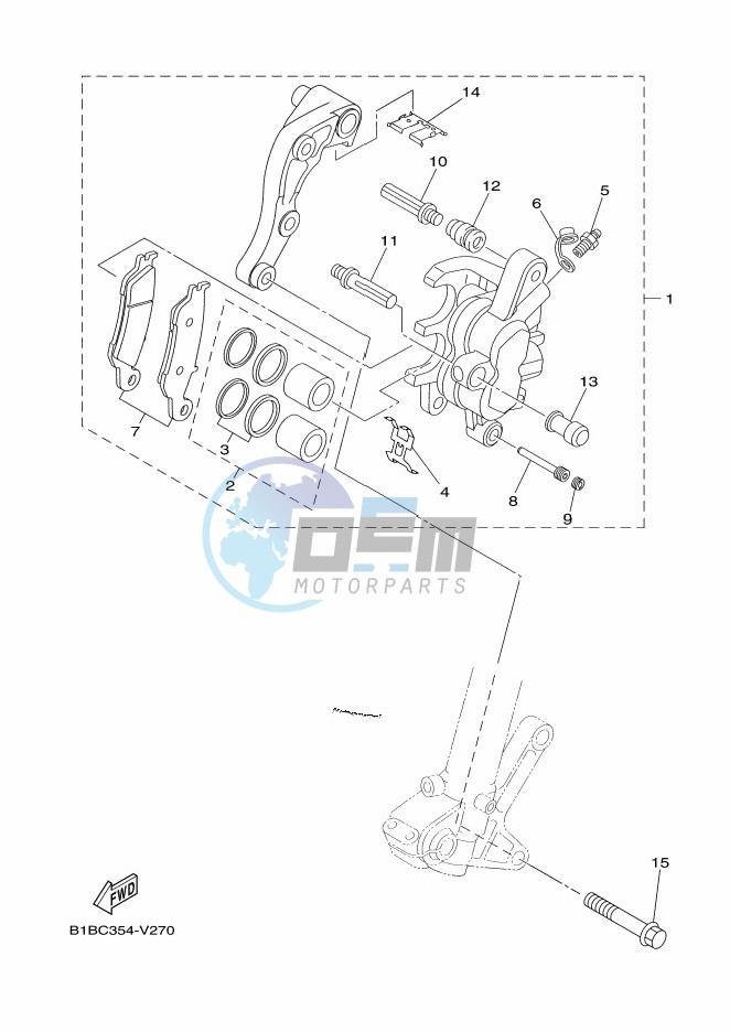 FRONT BRAKE CALIPER