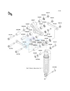 KX 85 A [KX85 MONSTER ENERGY] (A6F - A9FA) A9FA drawing REAR SUSPENSION