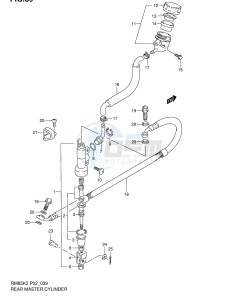 RM85 (P2) drawing REAR MASTER CYLINDER