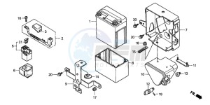 CB250 drawing BATTERY