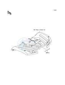 KVF750 4x4 KVF750LCF EU GB drawing Reflectors