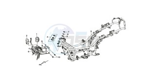 MAXSYM 400 EFI drawing FRAME / BATTERY