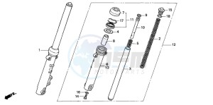 CG125ES drawing FRONT FORK