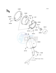 VN 1700 E [VULCAN 1700 CLASSIC] (9G-9FA) E9FA drawing HEADLIGHT-- S- -