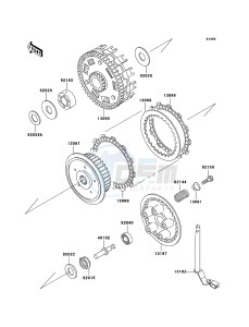 ZZR600 ZX600E6F GB XX (EU ME A(FRICA) drawing Clutch