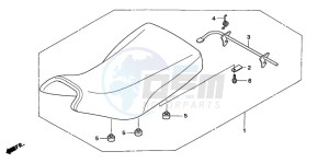 TRX500FE drawing SEAT