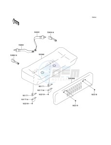 KAF 400 A [MULE 610 4X4] (A6F-AF) A9F drawing SEAT