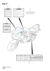 SV650S (E2) drawing LABEL (SV650SL1 E24)