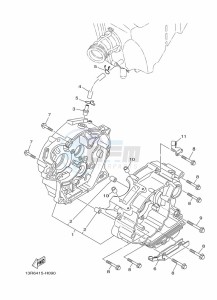 YBR125EGS YBR125G (43BL) drawing CRANKCASE