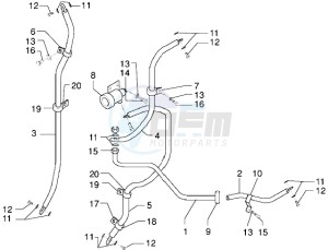 X9 125 drawing Brake piping