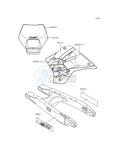 KDX 200 H [KDX200] (H2-H5) [KDX200] drawing DECALS-- KDX200-H5- -