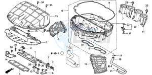 CBR900RE drawing AIR CLEANER (CBR900RR2,3)