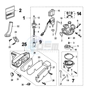 FOX GSXA EU drawing CARBURETTOR