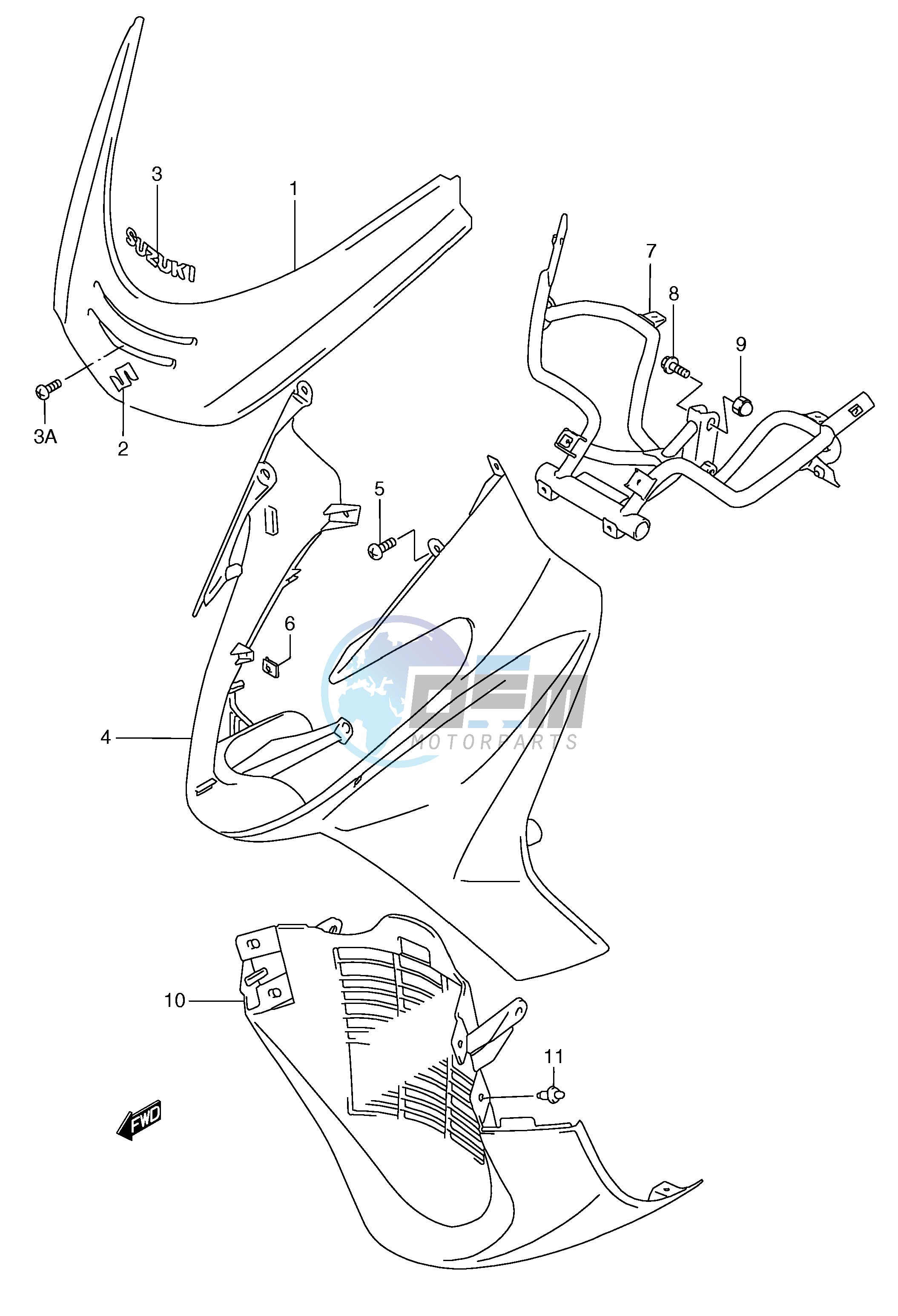 FRONT LEG SHIELD (MODEL Y)