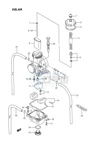 RMX250 (E3) drawing CARBURETOR (MODEL P R S T)