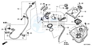 NSC50WHC drawing FUEL TANK