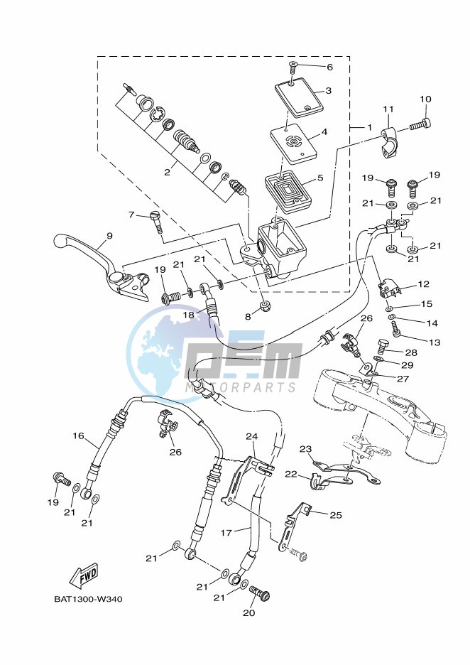 FRONT MASTER CYLINDER