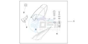 CBR1000RR9 BR / HRC MME - (BR / HRC MME) drawing HUGGER REPSOL REPLICA