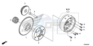 MSX125F MSX125 UK - (E) drawing STARTING CLUTCH