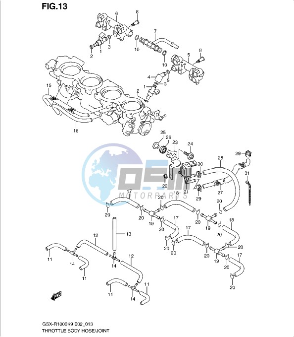 THROTTLE BODY HOSE/JOINT