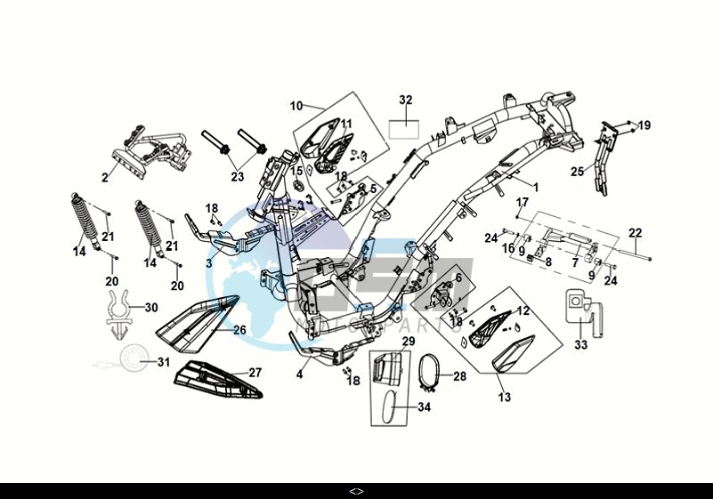 FRAME BODY - ENGINE MOUNT