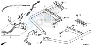 TRX420FM2E TRX420 Europe Direct - (ED) drawing PEDAL/STEP