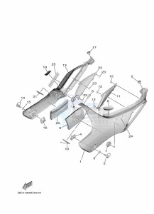 XSR900 MTM890 (BEA7) drawing SIDE COVER