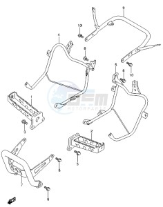 LT-Z400 drawing FOOTREST