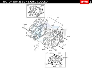 MARATHON-125-E4-PRO-WHITE drawing CRANKCASE