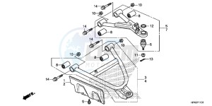 TRX420FED TRX420 Europe Direct - (ED) drawing FRONT ARM (4WD)