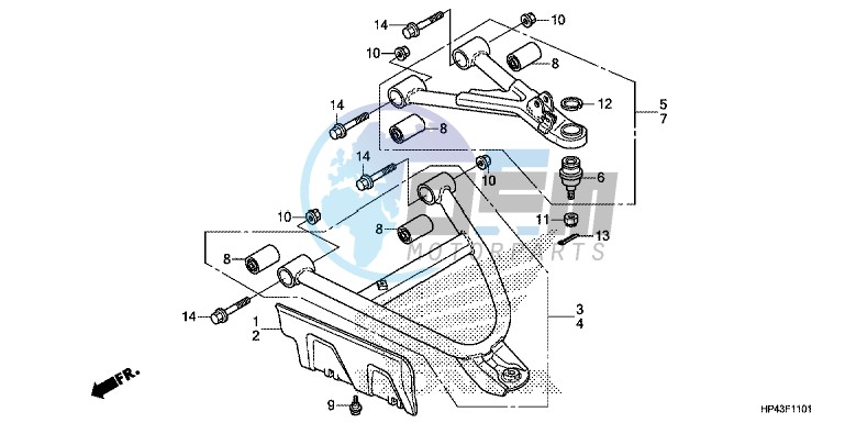 FRONT ARM (4WD)