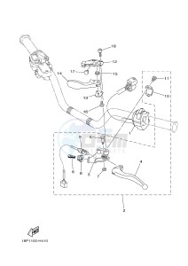 YFZ450R YFZ45YSSG YFZ450R SPECIAL EDITION (1TDT) drawing HANDLE SWITCH & LEVER