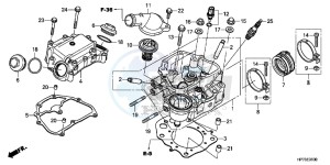 TRX420FAD TRX420 Europe Direct - (ED) drawing CYLINDER HEAD